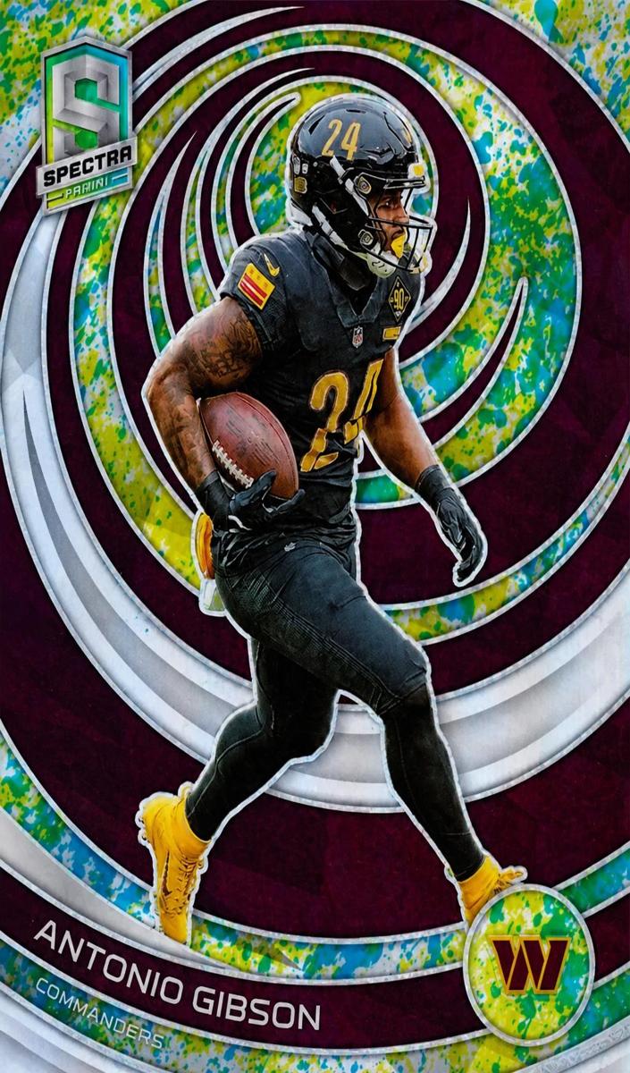 2023 Panini Spectra Football Neon Splatter Antonio Gibson #96