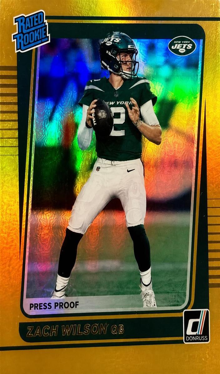2021 Panini Donruss Football Press Proof Bronze Zach Wilson #252 PSA 9
