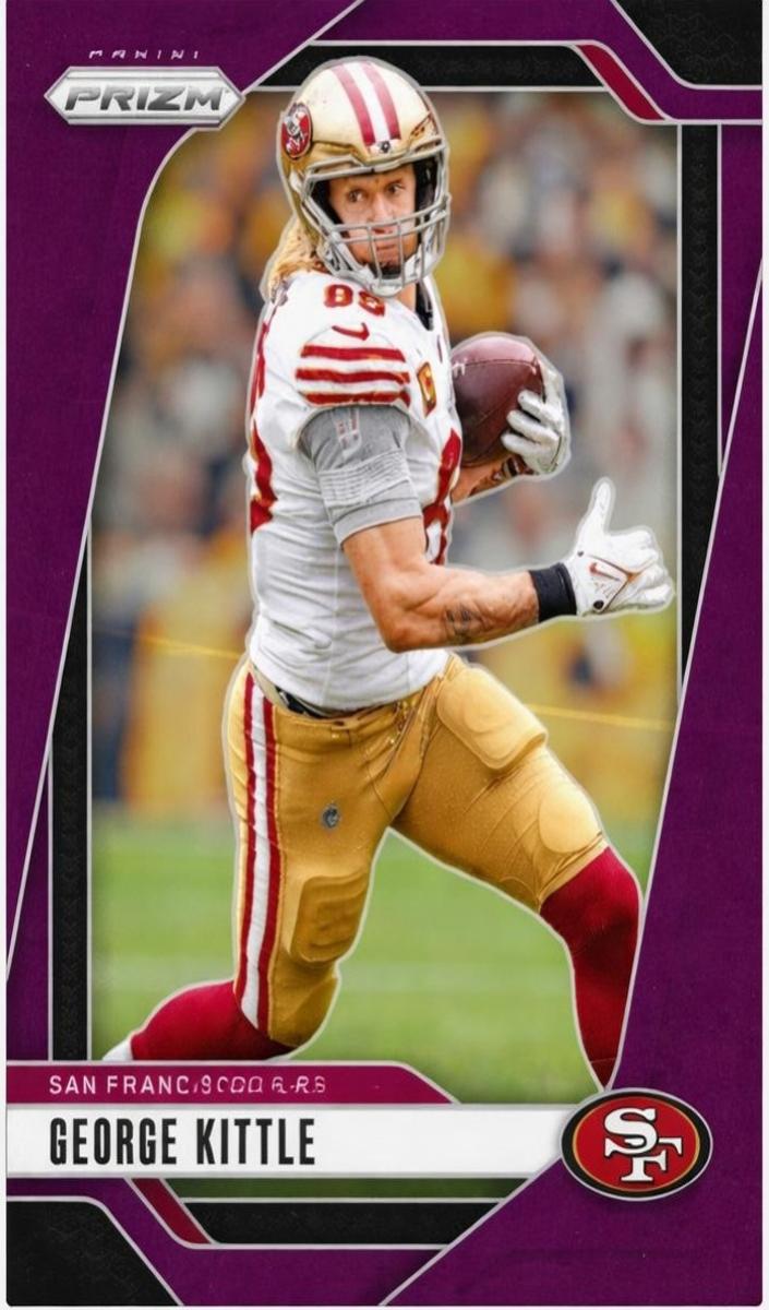 2024 Panini Prizm Football Purple George Kittle #253