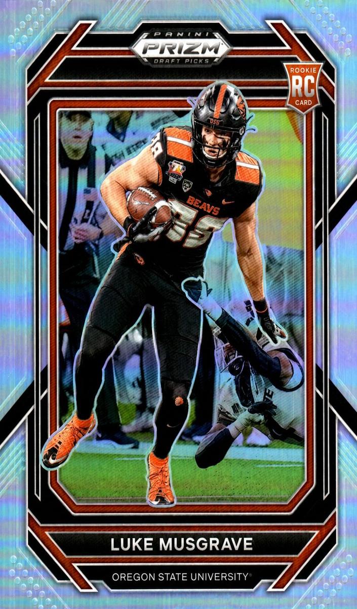 2023 Panini Prizm Draft Picks Football Luke Musgrave #158 CGC 9