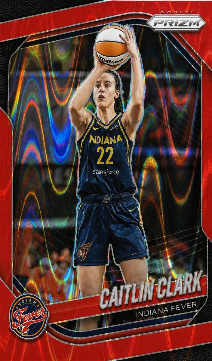2025 Panini Prizm WNBA Basketball Red Seismic Caitlin Clark #22