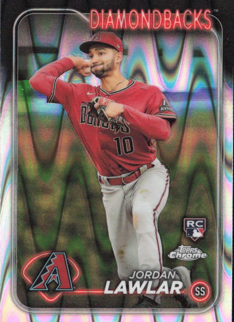 2024 Topps Chrome Baseball Raywave Jordan Lawlar #229 PSA 10