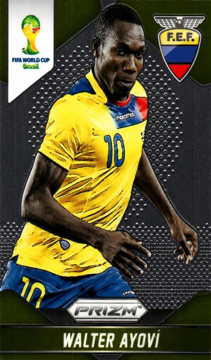 2014 Panini Prizm World Cup Soccer Walter Ayovi #65 PSA 8