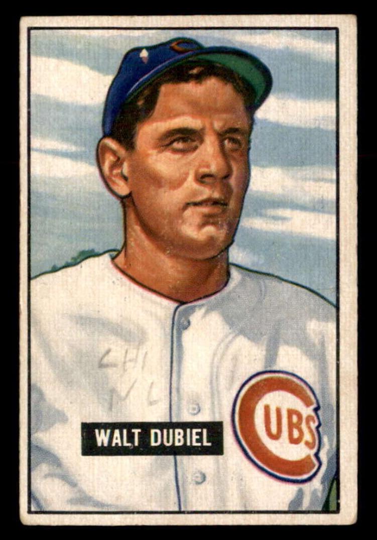 1951 Bowman Baseball Walt Dubiel #283