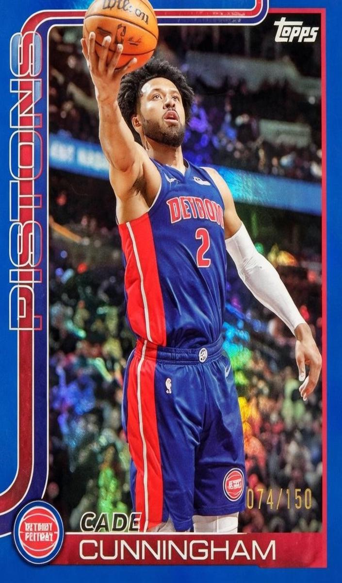 2025 Topps Basketball Blue Rainbow Cade Cunningham #40