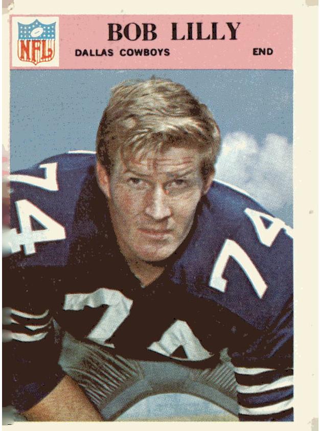 1966 Philadelphia Football Bob Lilly #60 PSA 5