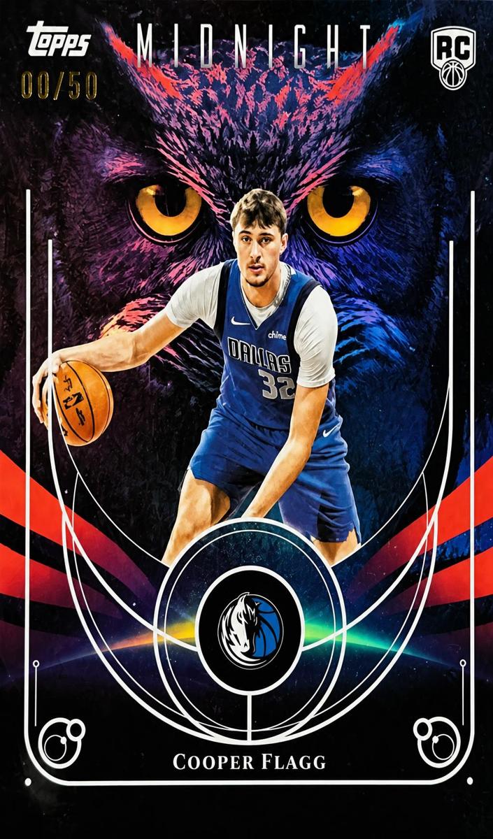 2025 Topps Midnight Basketball Summer Solstice Cooper Flagg #NO-16