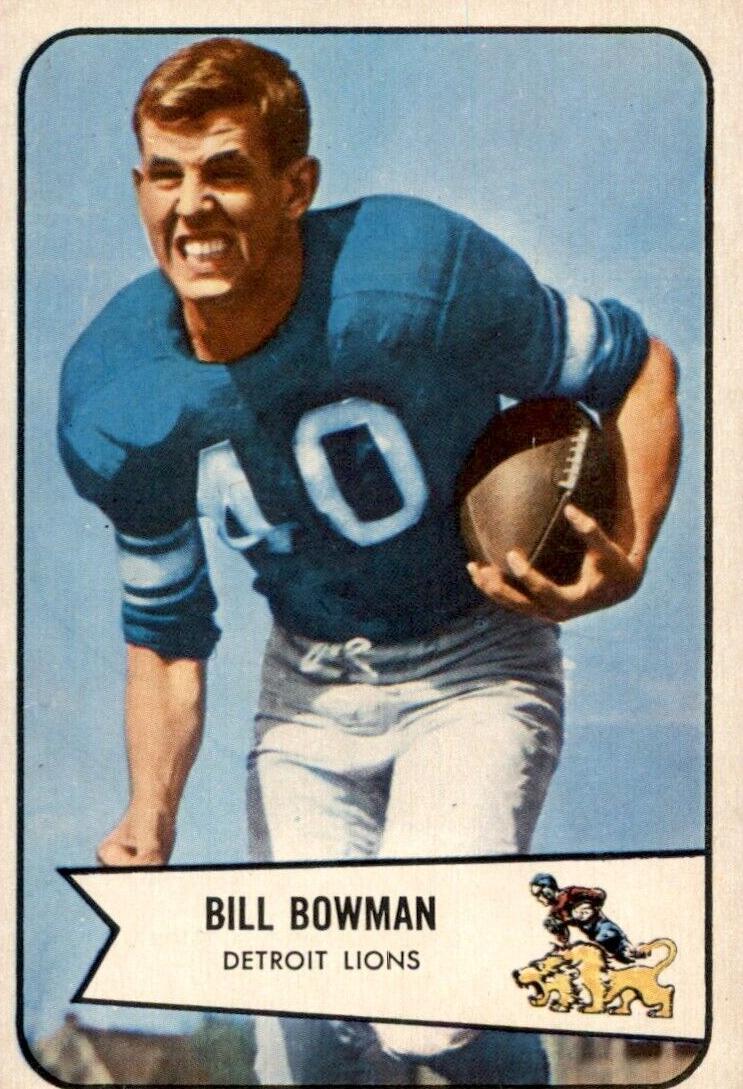 1954 Bowman Football Bill Bowman #17