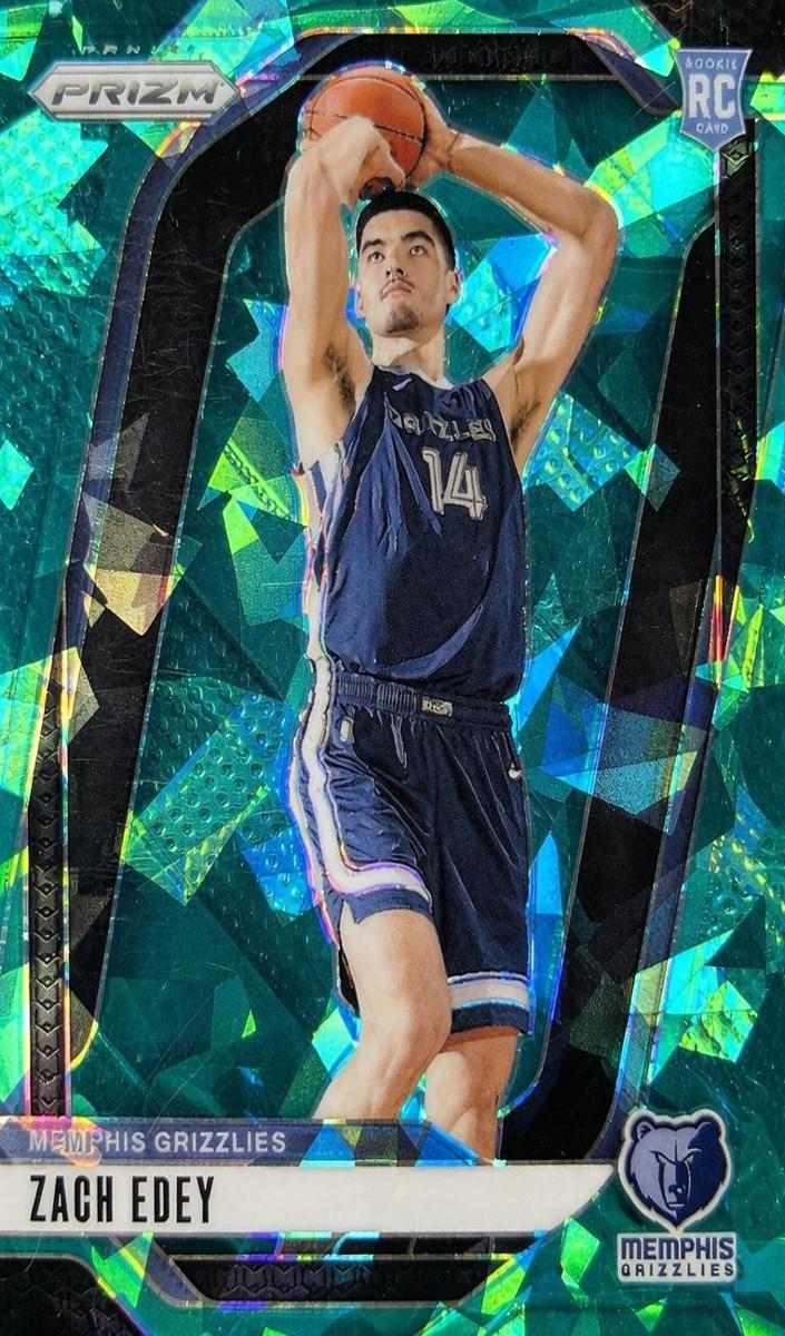 2024 Panini Prizm Basketball Teal Ice Zach Edey #249 PSA 10