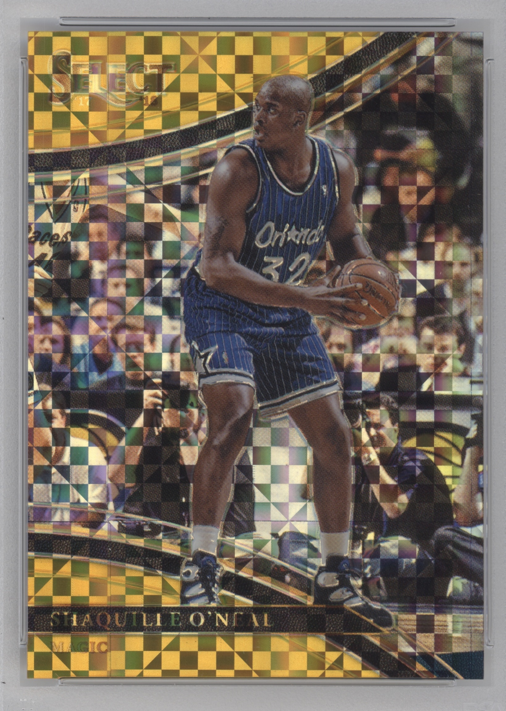 2017 Panini Select Basketball Gold Shaquille O'Neal #292 PSA 9