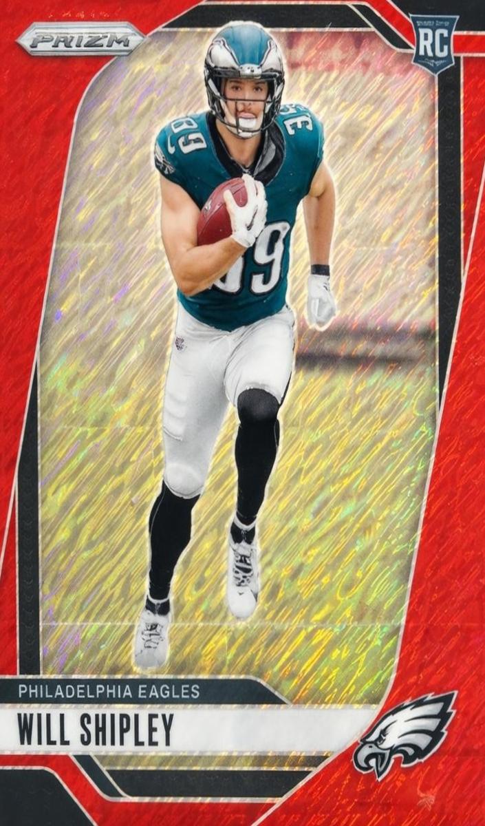 2024 Panini Prizm Football Red Shimmer Will Shipley #397