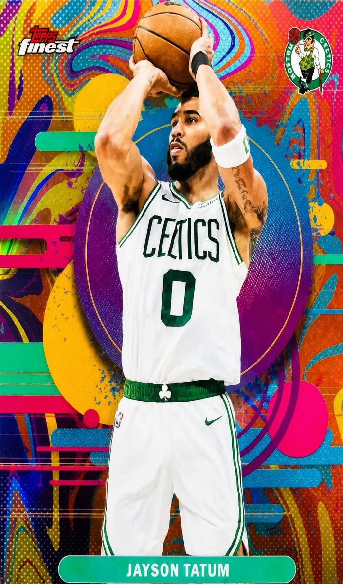 2025 Topps Finest Basketball Oil Spill Jayson Tatum #136