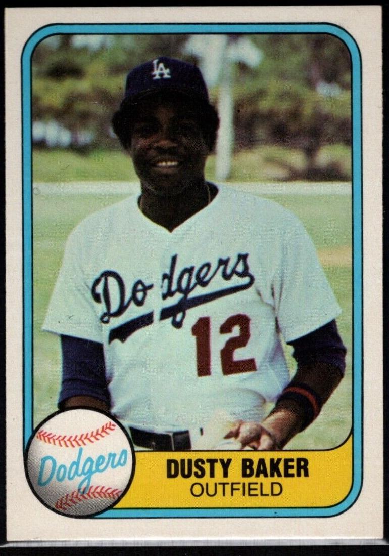 1981 Fleer Baseball Dusty Baker #115