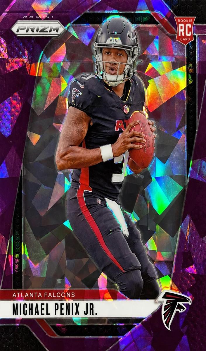 2024 Panini Prizm Football Purple Ice Michael Penix Jr. #378 PSA 9