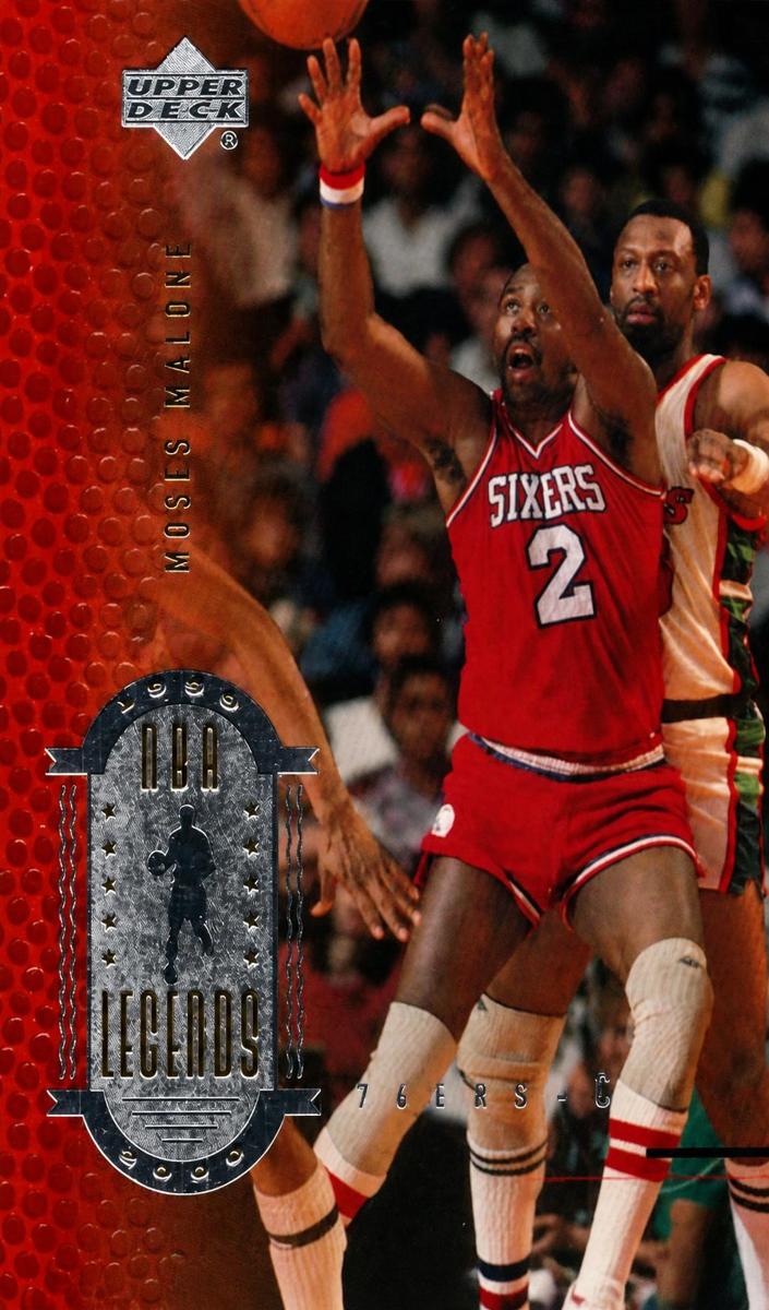 1999 Upper Deck Legends Basketball Moses Malone #35