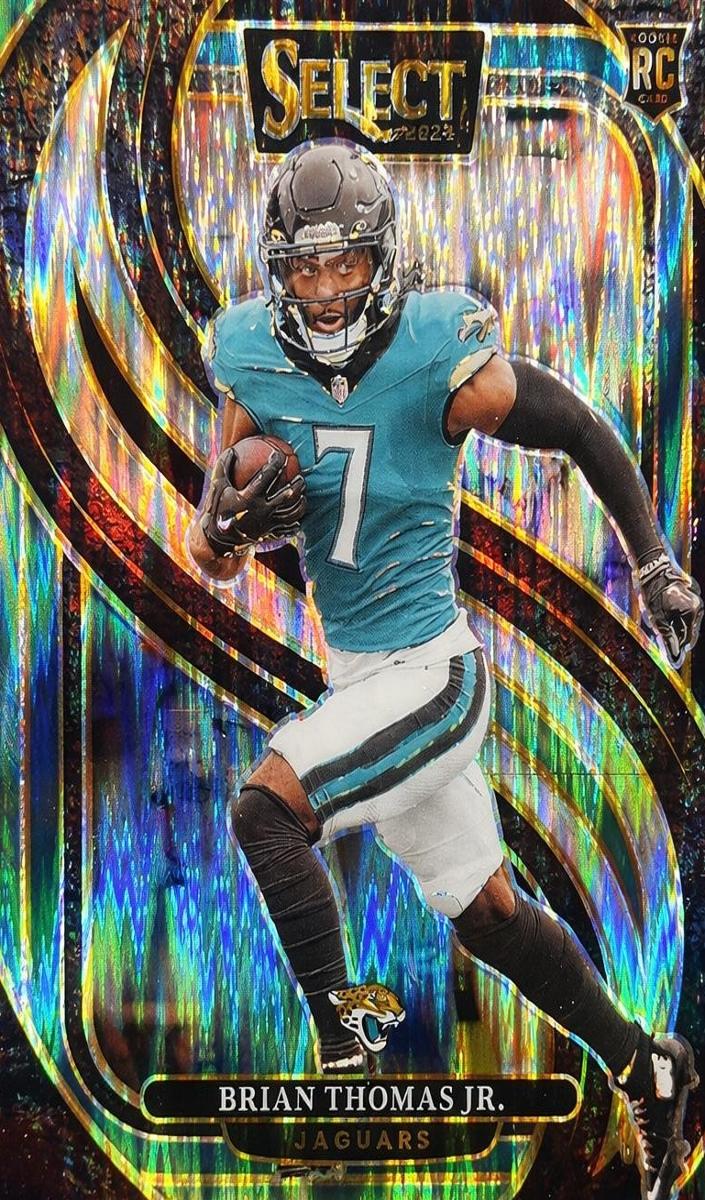 2024 Panini Select Football Black and Green Shock Brian Thomas Jr. #143 PSA 10