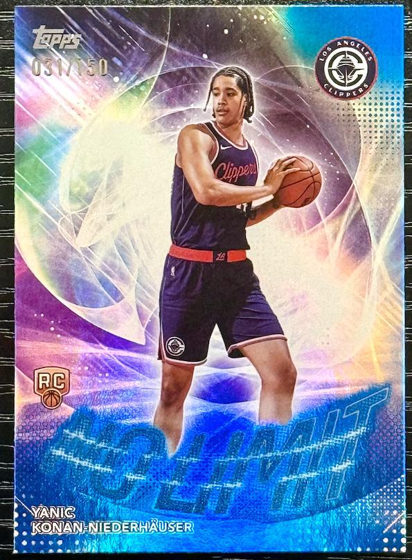 2025 Topps Basketball Blue Rainbow Yanic Konan-Niederhauser #NL-30