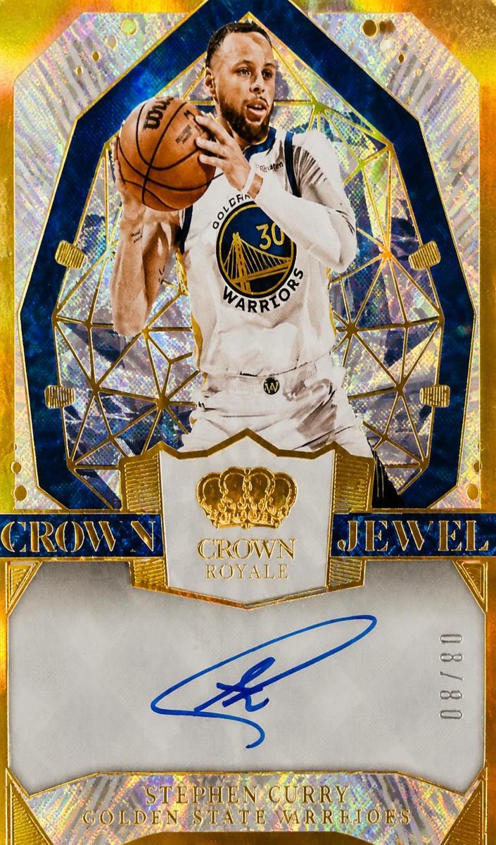 2023 Panini Crown Royale Basketball FOTL Stephen Curry #CJ-CUR PSA 8.5