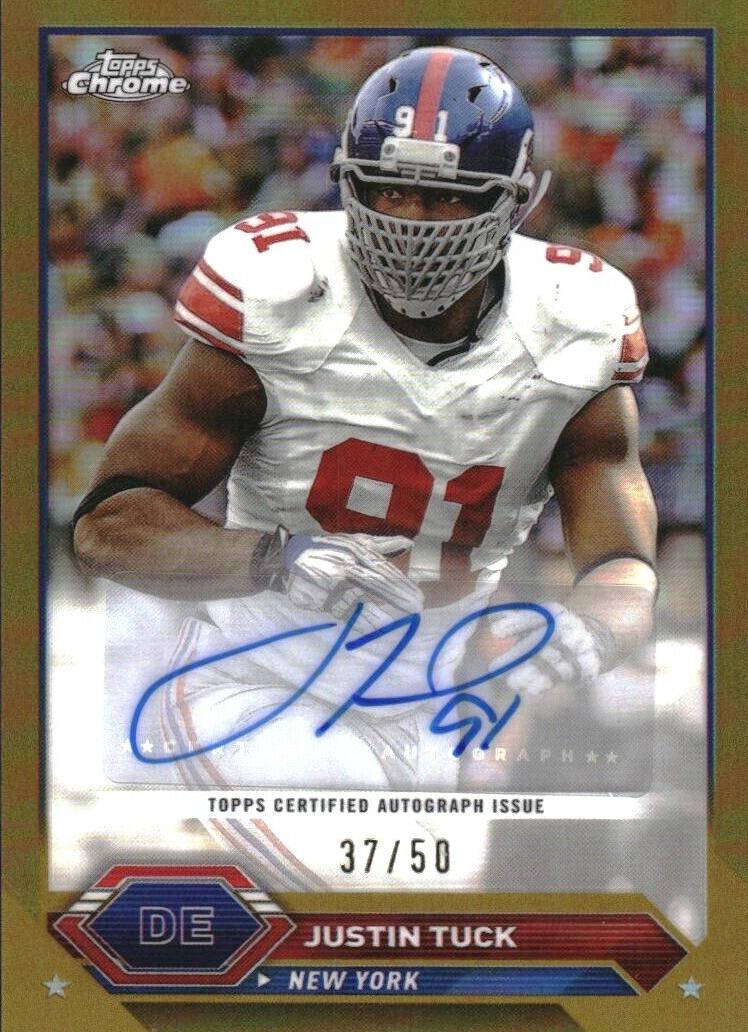 2023 Topps Composite Football Gold Refractor Justin Tuck #TCA-JT