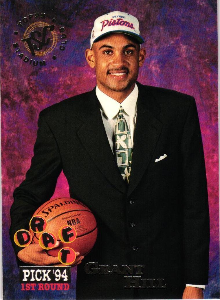1994 Topps Stadium Club Basketball Grant Hill #181 PSA 9
