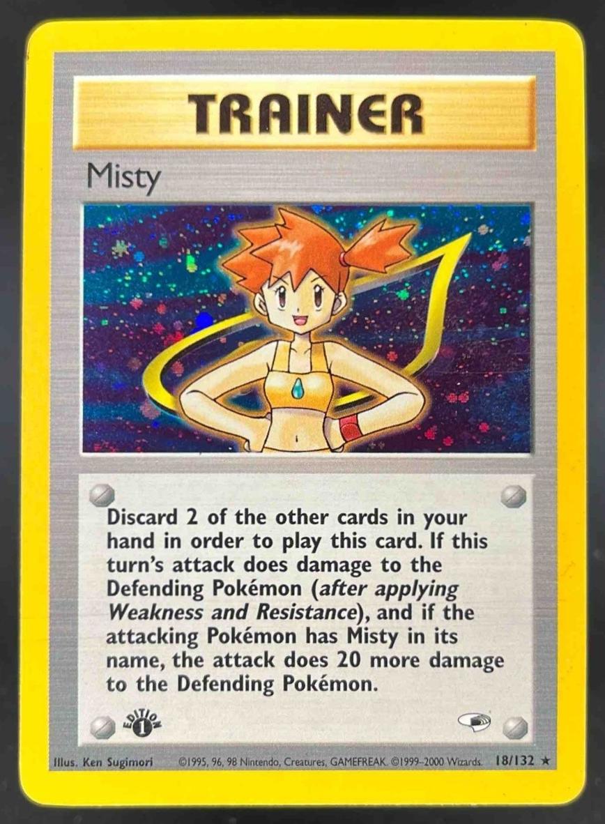 2000 Pokemon Gym Heroes 1st Edition Misty #18