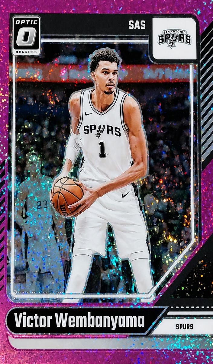 2024 Donruss Optic Basketball Pink Glitter Victor Wembanyama #45 PSA 10