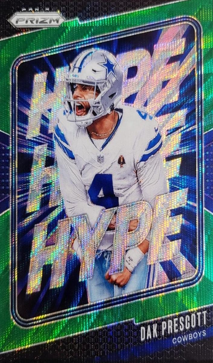 2024 Panini Prizm Football Green Wave Dak Prescott #1 PSA 9