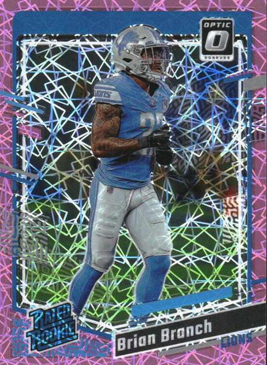 2023 Donruss Optic Football Pink Velocity Brian Branch #233 PSA 10