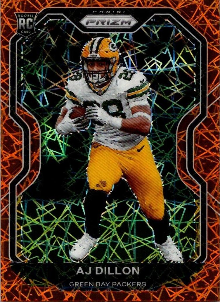 2020 Panini Prizm Football Lazer AJ Dillon #364