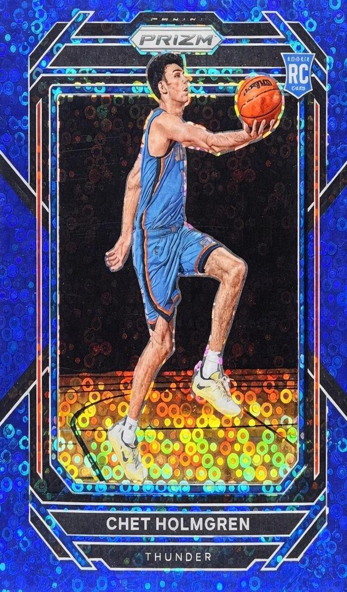 2022 Panini Prizm Basketball Fast Break Blue Chet Holmgren #266