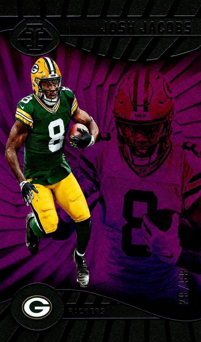2024 Panini Illusions Football Purple Trophy Collection Josh Jacobs #30