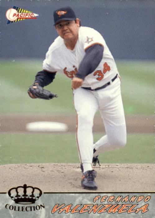 1994 Pacific Baseball Fernando Valenzuela #46