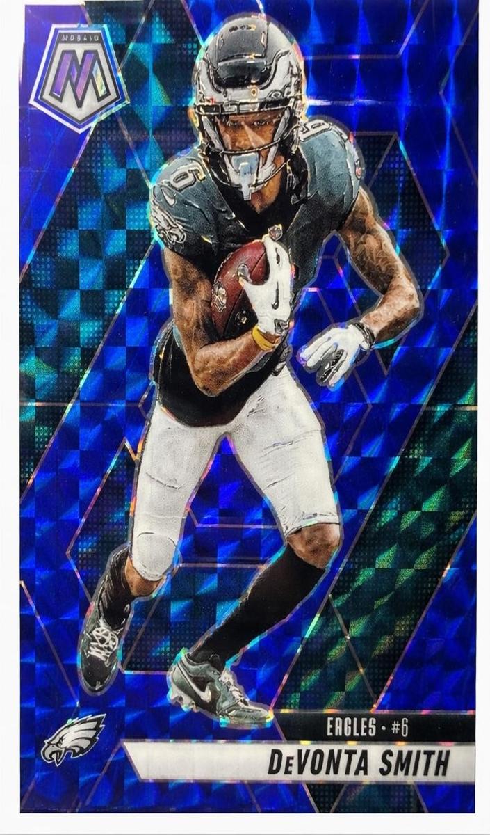 2025 Panini Mosaic Football No Huddle Blue DeVonta Smith #119