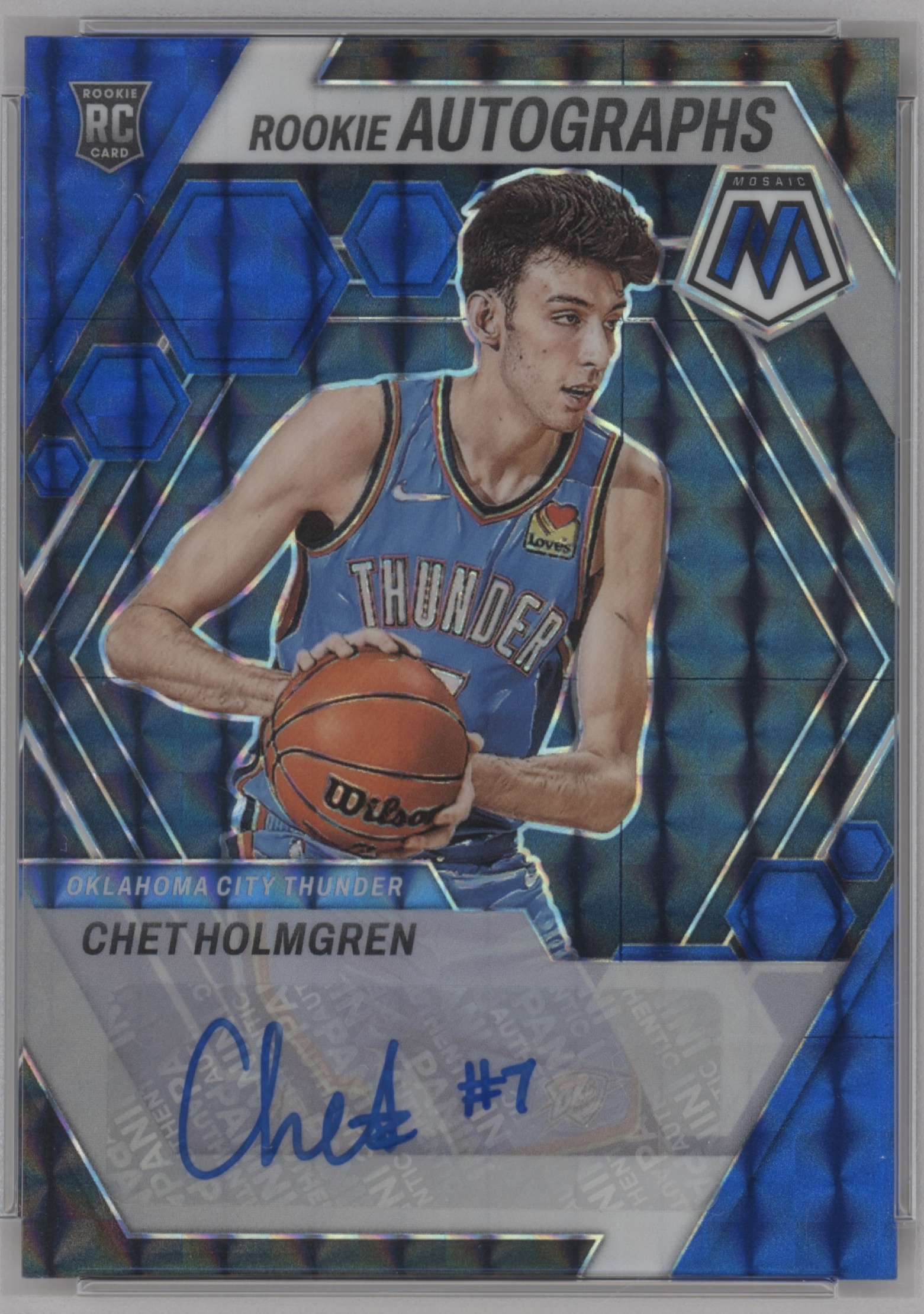 2022 Panini Mosaic Basketball Blue Chet Holmgren #RA-HOL