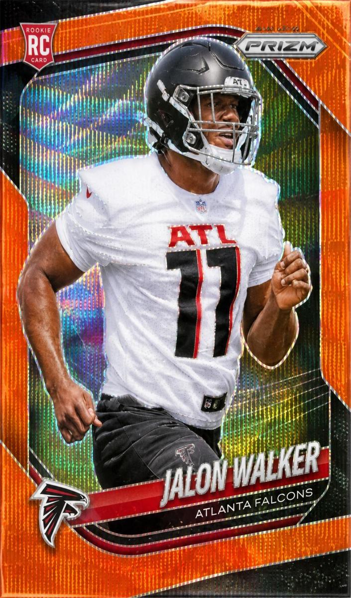 2025 Panini Prizm Football Orange Wave Jalon Walker #398