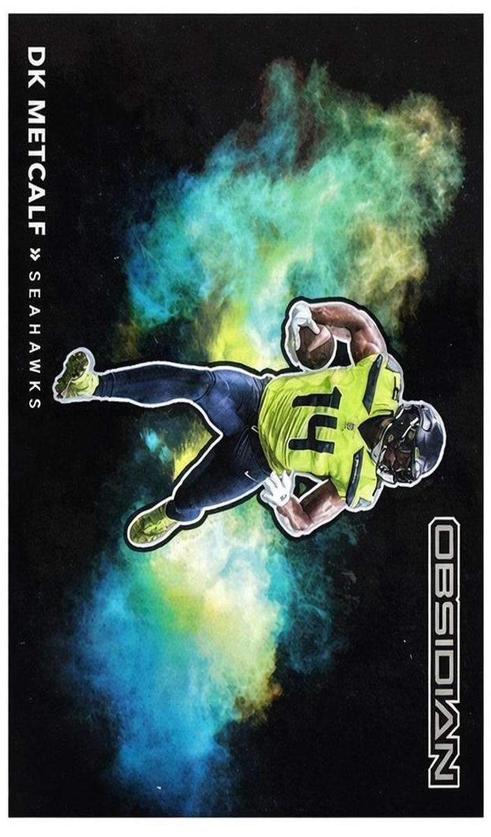 2021 Panini Obsidian Football DK Metcalf #CB-12 PSA 10