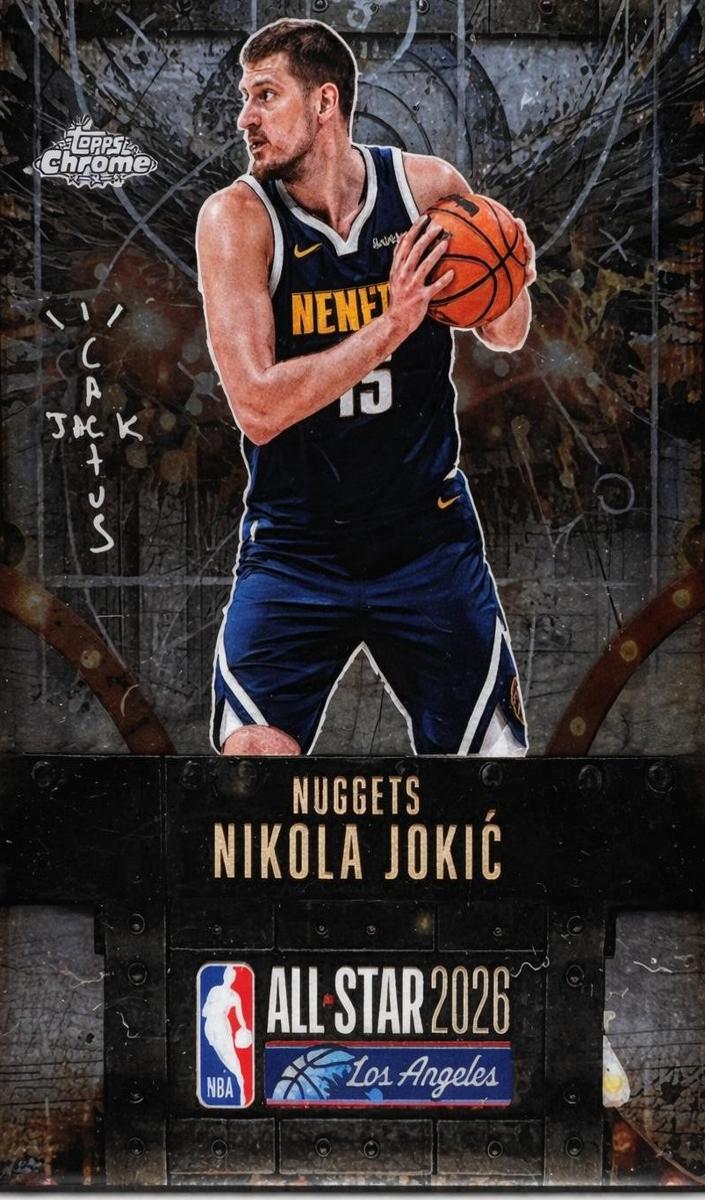 2025 Topps Chrome Cactus Jack X NBA All-Star Game Basketball Nikola Jokic #28 PSA 9