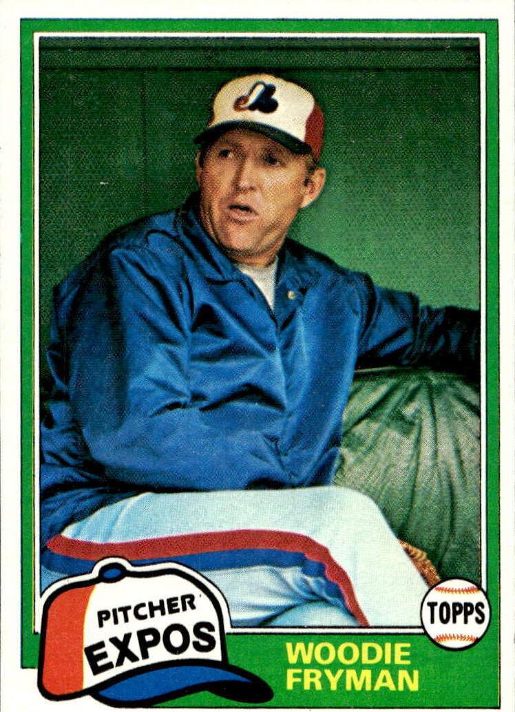 1981 Topps Baseball Woodie Fryman #394