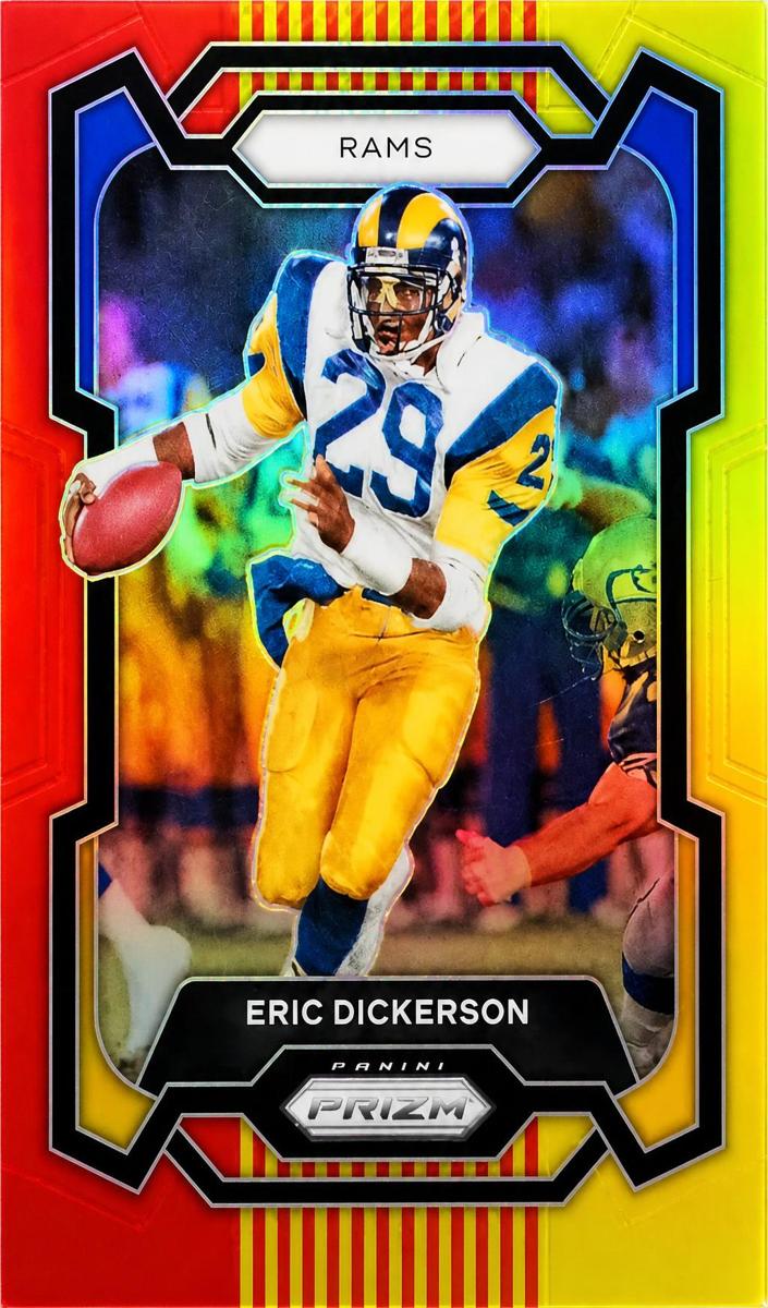 2023 Panini Prizm Football Red Yellow Eric Dickerson #168
