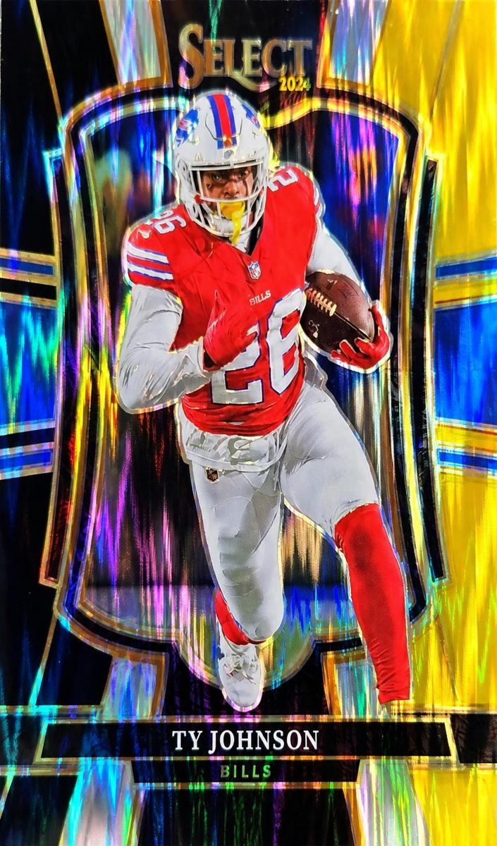 2025 Panini Select Football Black and Gold Shock Ty Johnson #186