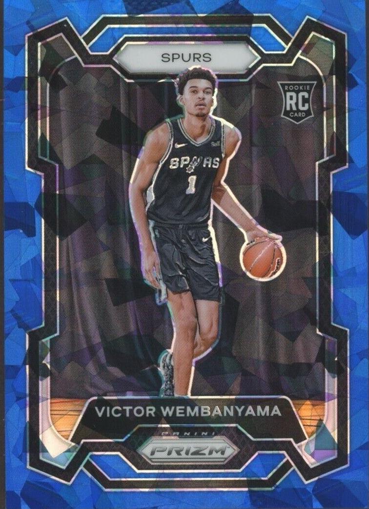 2023 Panini Prizm Basketball Blue Ice Victor Wembanyama #136 PSA 9