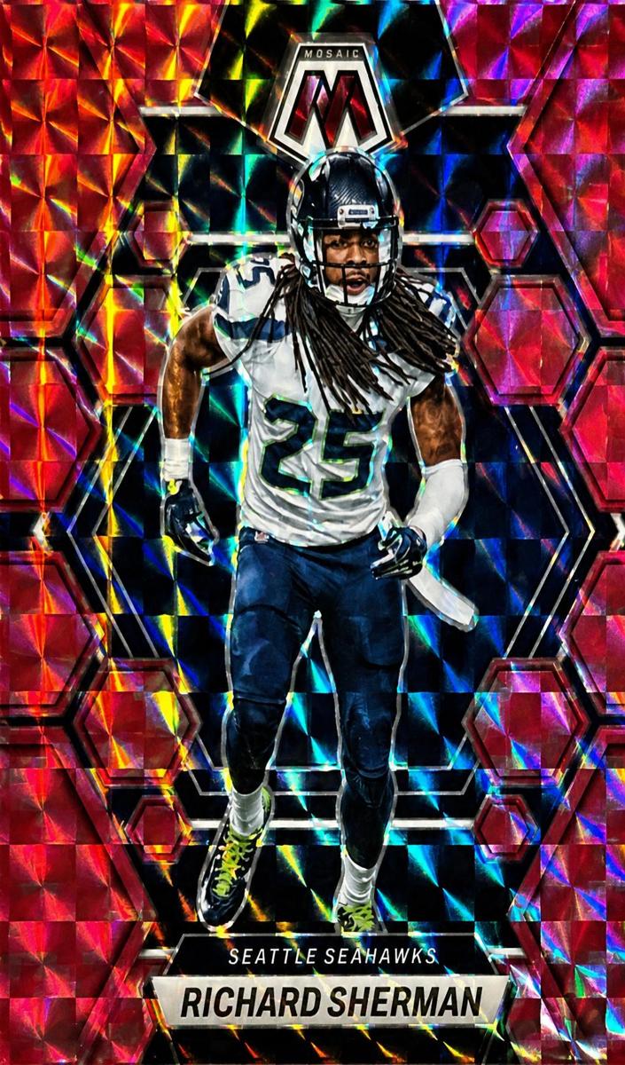 2023 Panini Mosaic Football Camo Pink Richard Sherman #225