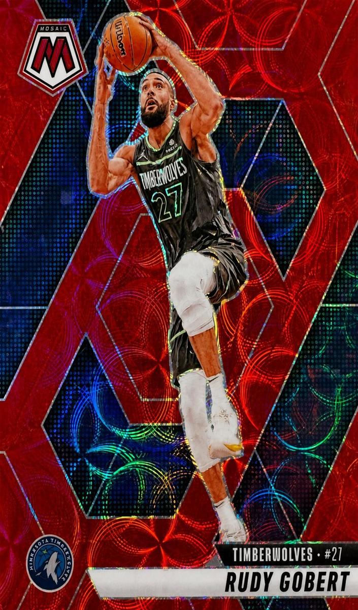 2024 Panini Mosaic Basketball International Red Rudy Gobert #89