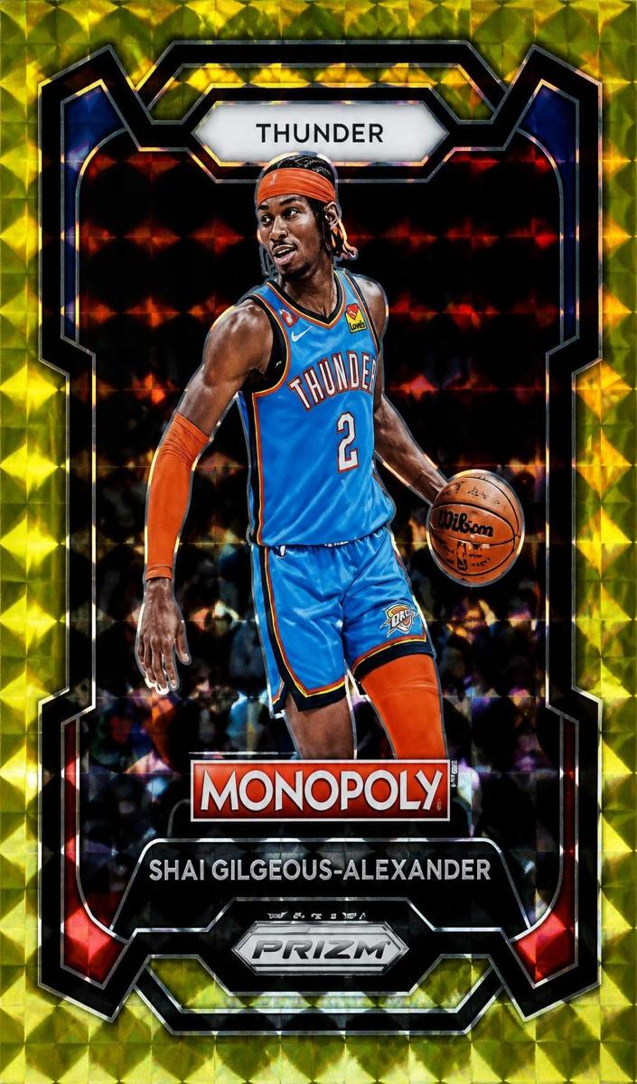 2023 Panini Prizm Monopoly Basketball Gold Shai Gilgeous-Alexander #61 PSA 9