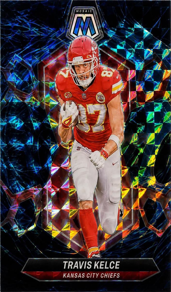 2024 Panini Mosaic Football Genesis Travis Kelce #110 PSA 9