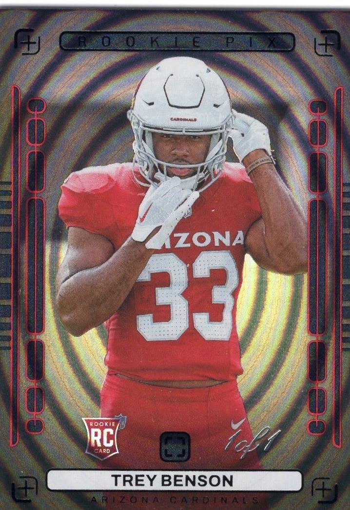 2024 Panini PhotoGenic Football Black Trey Benson #12