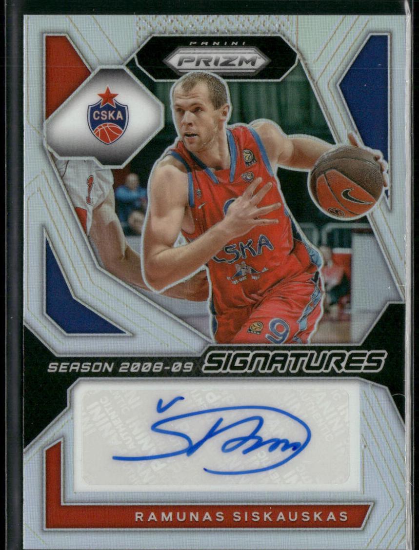 2023 Panini Prizm Turkish Airlines EuroLeague Basketball Ramunas Siskauskas #SI-SIA