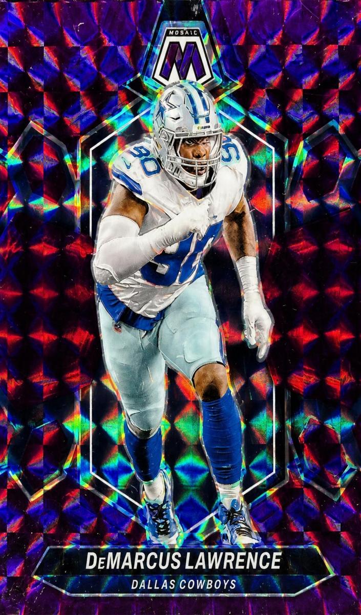 2024 Panini Mosaic Football Purple DeMarcus Lawrence #61