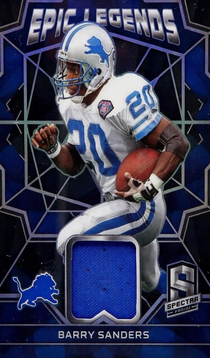 2022 Panini Spectra Football Barry Sanders #ELM-BSA
