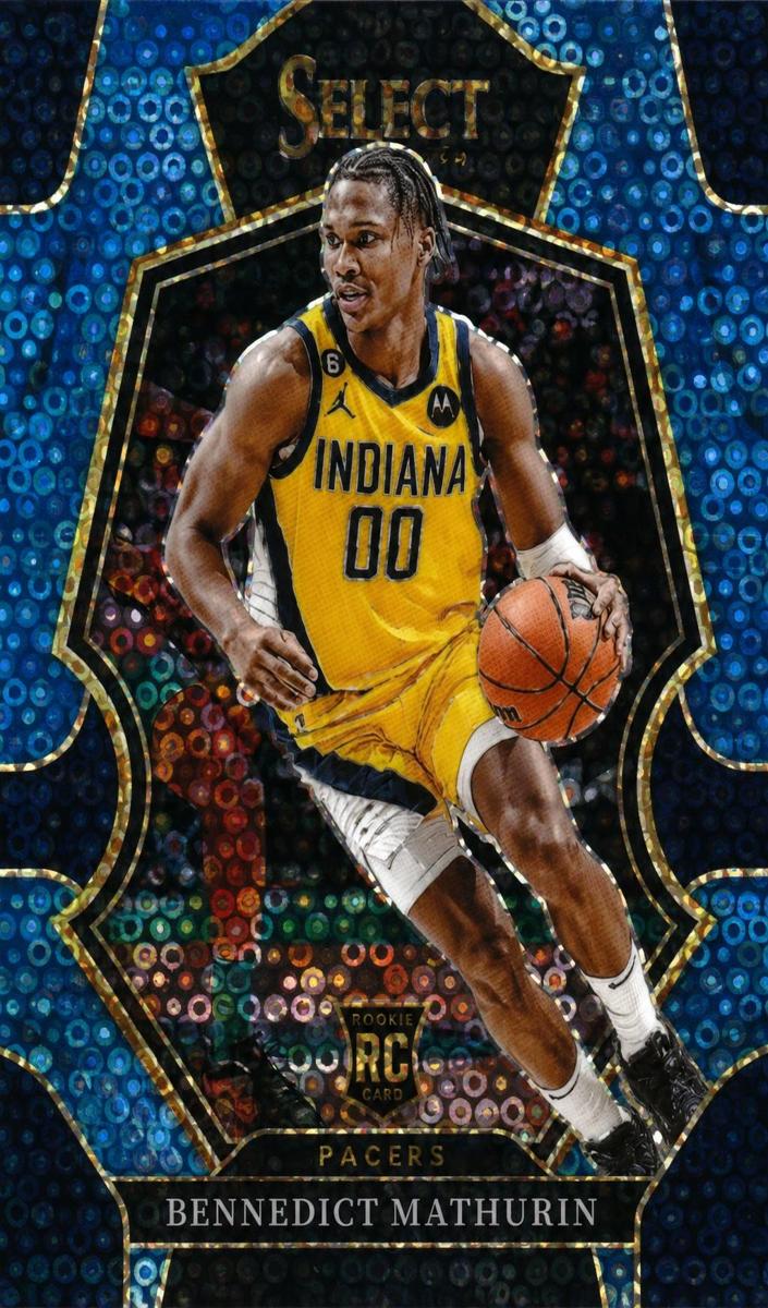 2022 Panini Select Basketball Light Blue Disco Bennedict Mathurin #182